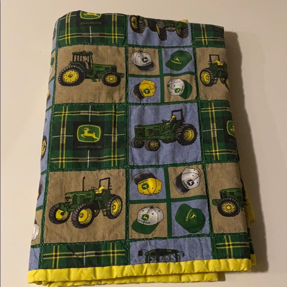 John Deere baby quilt blanket